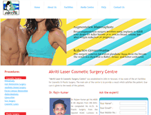 Tablet Screenshot of cosmeticsurgeryvaranasi.com